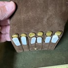 Up To 3    6  Metal Gold Tone    4  Plastic Collar Stays W genuine Leather Case