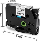 Tz Tze-241 Label Tape 18mm 0 7  Laminated For Brother P-touch Label Maker Ptd410