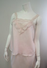 Vintage Christian Dior Pale Pink Lace Camisole   Half Slip Lingerie Set Medium