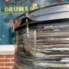 1965 Ludwig 8x12 Tom Drum Single Oyster Blue Pearl Hollywood Right Side