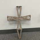 Rustic Cross Made Of Railroad Spikes 13x20 Heavy And A Lil Rusty Welcome Sign