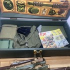 Vintage Lot G i  Joe Wooden Footlocker   Gear   Tray   Hasbro   1960s