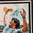 Diego Maradona Signed Autographed Photo Argentina 1986 World Cup Framed Icons