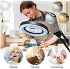 72led 8x 10x New Illuminated Magnifier Usb 3 Colors Led Magnifying Glass