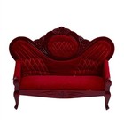 Dollhouse Miniature 1 12 Scale Vintage Red Sofa Royal Living Room Furniture