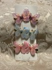 Assorted Butterfly Rhinestone Hair Clip Barrette Set Festival Boho Hair Jewelry