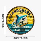 Landshark Lager    Metal Sign   Wreath Center  Beer    8 X 8
