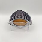Vintage Set Of 8 Square Clear Lucite   Cork Constant Coasters Mcm Plastic Stand