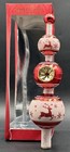 2012 Sparkle Bright By Radko Glass Holiday Christmas Finial Tree Topper 12 