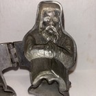 Antique E   Co 5 Christmas Santa  991 Chocolate Mold 1890 Heavy Hinged Free Ship
