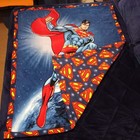 Dc Comics Superman Large Heavy Fleece Blanket With Reinforced Binding