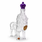 Lion Whiskey Glass Decanter Handmade Creative Bottle Purple Crown Stopper Decor