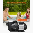 3 Hp Above Ground Swimming Pool Pump Single Speed 149 Gpm 3450 Rpm 220v No Plug
