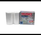 Husky 55-gal Clear Flap Tie Drum Liner Trash Bags  80 Bags 