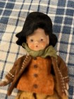Antique Vintage Hand Painted Bisque German Miniature Dollhouse Boy Doll  4 