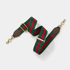 New Gucci Replacement Crossbody Shoulder Canvas Strap Green Navy Red 3 8cm 1 5in