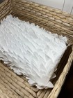 Pottery Barn Kids Overlapping Petals Crib Skirt White