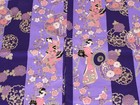 Women s Yukata Robe Japanese Summer Kimono -  geisha  Beauty On Stripe Purple