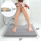 Memory Foam Toilet Bath Mat U-shaped  Commode Contour Rug  Soft And Comfortab   