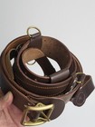 Soviet Army Officer s Leather Belt   Portupeia  1985 Ussr   xl  Size 4   New    