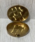 Gold Tone With Floral Enamel Vintage Pill Box