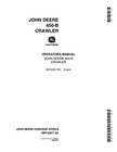 John Deere Omt40817 450b Crawler Loader Operator s Manual