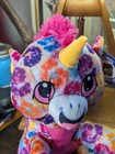 Tie Dye Unicorn W  Pink Mane Plush Stuffed Animal 10  A a Global New Claw Prize