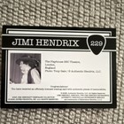 Jimi Hendrix Trading Card  229 W  Memorabilia Triple Relic Patch