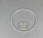 Silver Clear Anklet Crystal Stretch Ankle Bracelet 8 5  Stretchy Beads Bead Gem