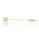 Tiffany   Co  Vintage Square Stickpin Yellow Gold 14k   Gold Tone Geometric Cube