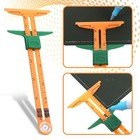 2pcs Sewing Gauge Ruler Sliding Seam Gauge 5-in-1 T Shaped Seams Guide Tool