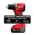 Milwaukee Tool 3601-22ct M18 Compact Brushless 1 2  Drill driver Kit