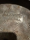 Two Vintage Ovenex Starburst Metal 9  Round Cake Pans With Slide Release Usa