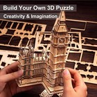 Rolife Diy 3d Wooden Puzzle London Big Ben Building Moodel Kit Toy Diy Gifts