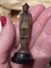 New Vintage Anri Camelot Hand Carved Chess Set Unpainted   Wood Box Box Has Wear