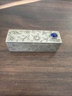 Vintage Italian 800 Silver Hand Engraved Lipstick Holder