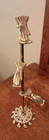 Vintage Victorian Style Glove Hand Gold Tone Letter Card Holder 14  Tall 3 Clips
