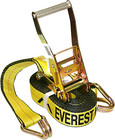 Tie Down Straps Ratchet Heavy Duty 10 000 Lbs 2 In  X 27 Ft  Double J Hook