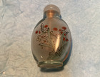 Vintage Miniature Chinese Perfume Bottle Painting On Glass