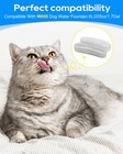 8 Pack Pet Water Fountain Filters For W600 Dog Water Bowl 205oz 6l   Large Do   