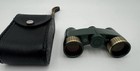 Vtg 1960s Soviet Union 2 5 X Binoculars Opera Glasses Bakelite Leather Case Mint