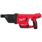 Milwaukee 2572b-21 M12 12v Airsnake Drain Cleaning Air Gun Kit W  Attachments