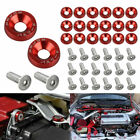 40 Pack Billet Bolt Aluminum Fender Bumper Washer Engine Bay Screw Kit Jdm Bolt