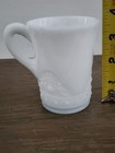 Antique Tiffin Milk Glass  Cup Mug Souvenir Of Terra Alta  West Virginia 3 75 