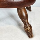 Vintage Mid Century Modern Child s Nursery Rhyme Folk Art Wooden 4 Leg Footstool