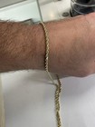 Yellow Gold Rope Chain 24   - 2 5mm 14kt  solid  