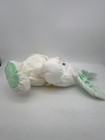 Vtg Fisher Price Puffalumps Bunny Rabbit W  Rattle White Green Yellow 1988