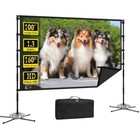 Outdoor Projector Screen And Stand xinlemy 100-inch 100 Inches With Stand