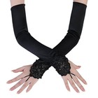 Satin Lace Fingerless Wedding Party Opera Evening Long Gloves Bridal  Accessory