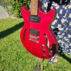 Ibanez Am73b Trf Artcore Series Transparent Red Flat Electric Wooden Guitar